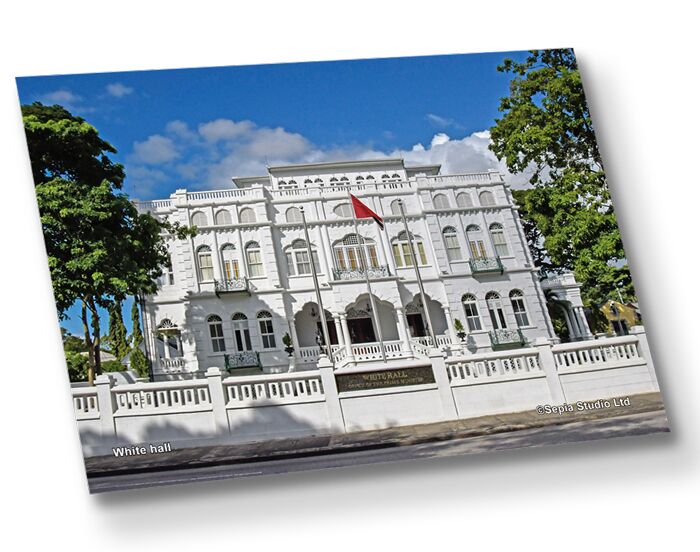 Aluminium Metal Print ( Architecture ) White Hall